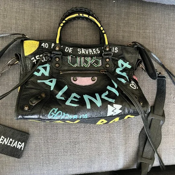 Balenciaga | Bags | Copy Balenciaga Graffiti City Bag Small